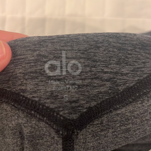 Alo Sz S brushed charcoal heathered gray Leggings - Picture 6 of 8